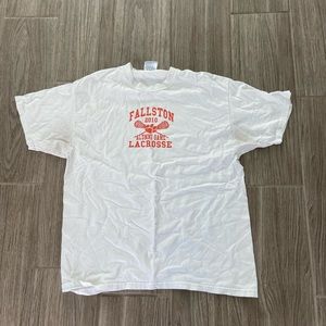 🔥3 for $5 White Alumni Lacrosse Mens Short Sleeve Tee Shirt